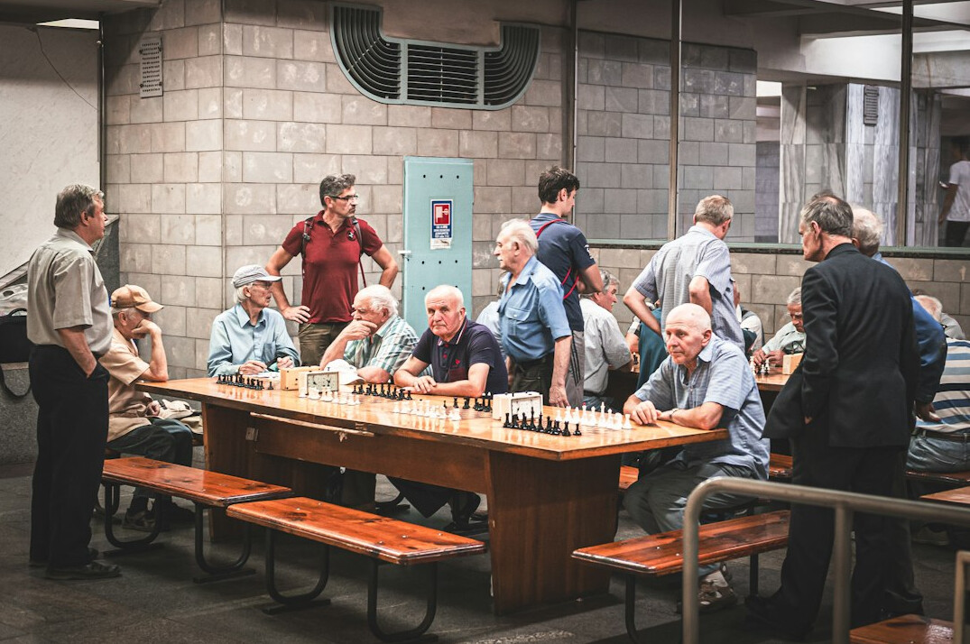 warm senior club meeting