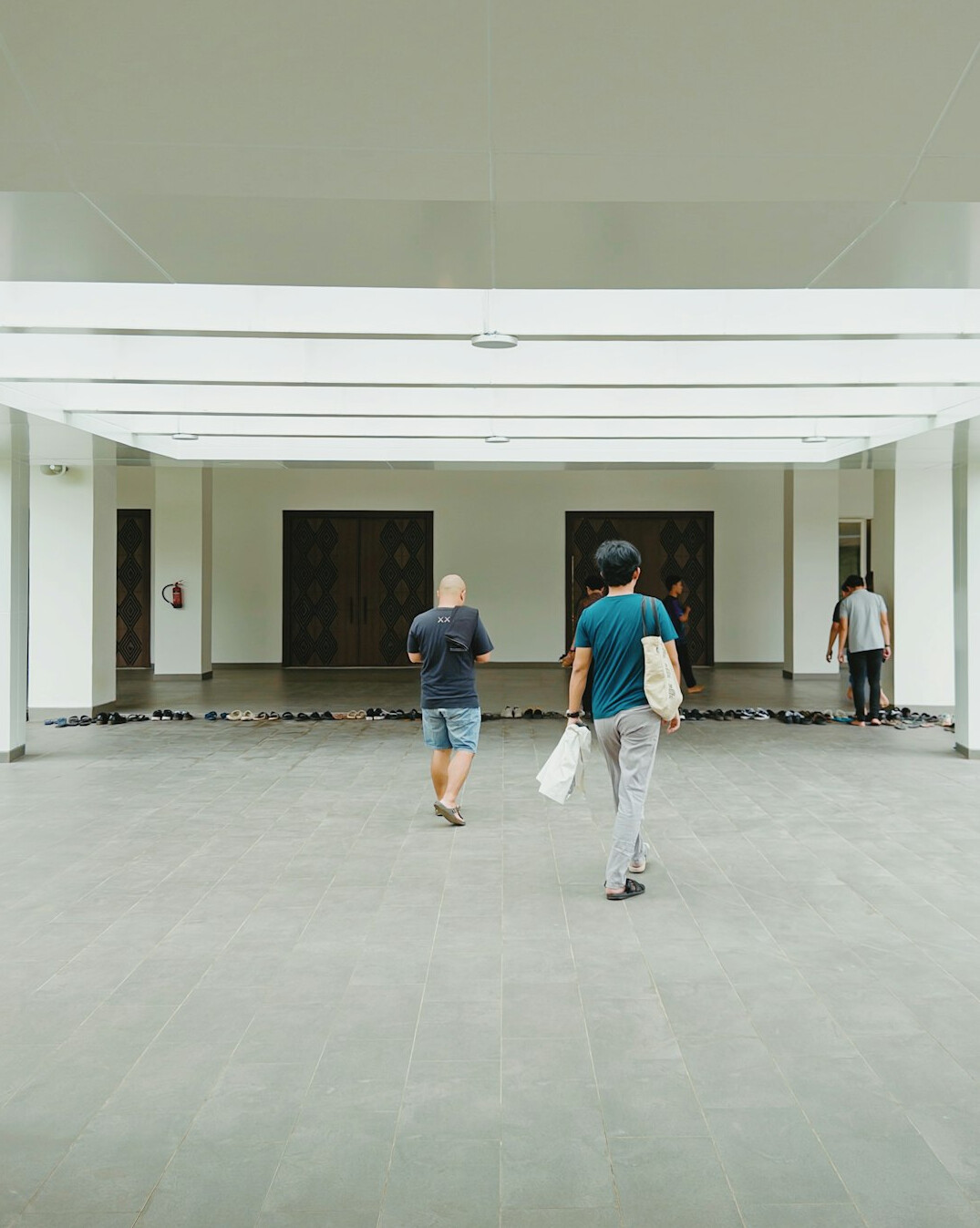 seniors laughing in community hall